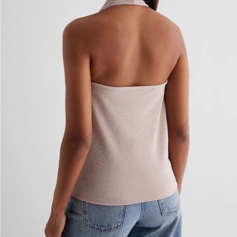 Express Muted Pink Sleeveless Cowl Neck Top - Picture 5 of 11